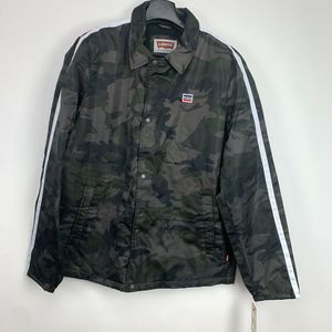 Levis Green Cameo Retro Coaches Jacket